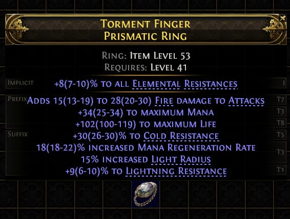 Torment Finger Prismatic Ring#916231