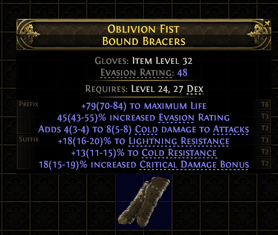 Oblivion Fist Bound Bracers#73686