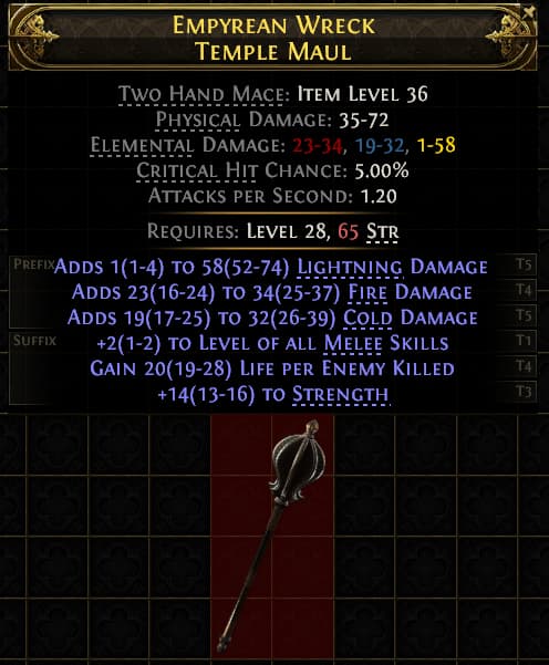 Empyrean Wreck Temple Maul#489458