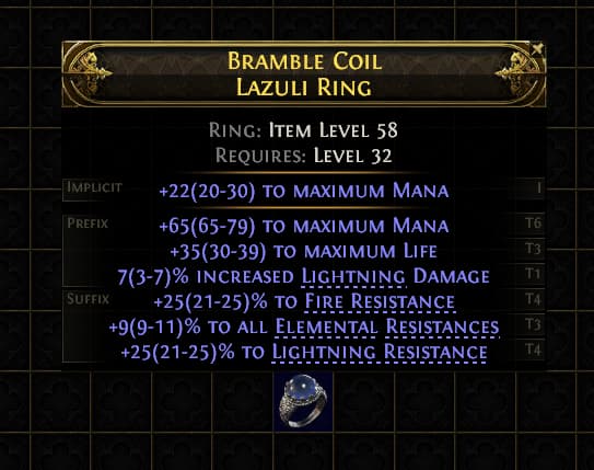 Bramble Coil Lazuli Ring#47104