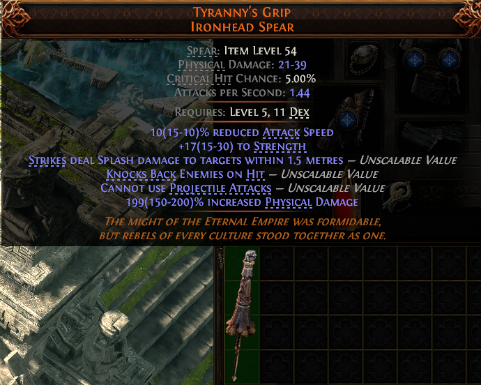Tyranny'S Grip Ironhead Spear#349762