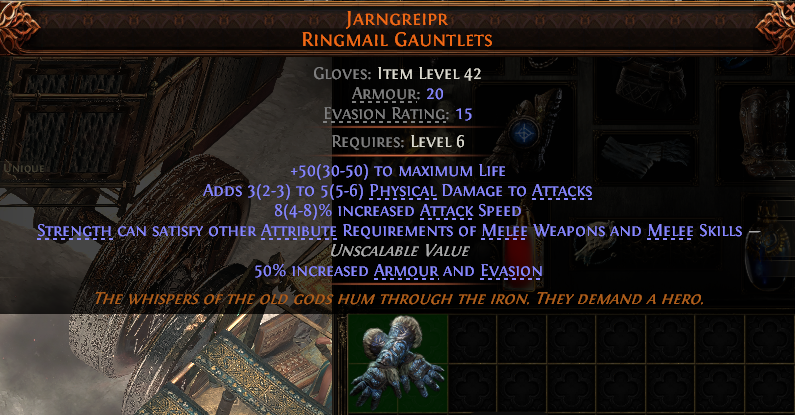 Jarngreipr Ringmail Gauntlets#727024