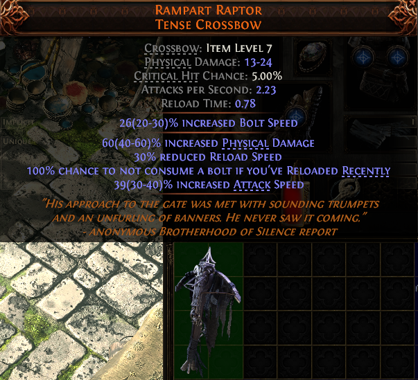 Rampart Raptor Tense Crossbow#731439