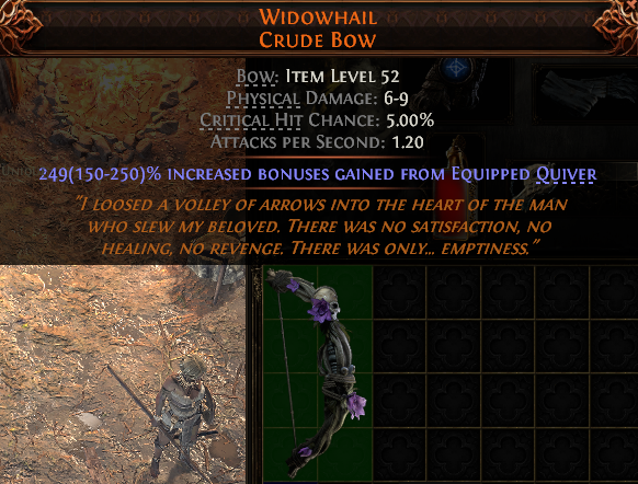 Widowhail Crude Bow#273932