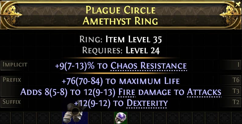 Plague Circle Amethyst Ring#36840