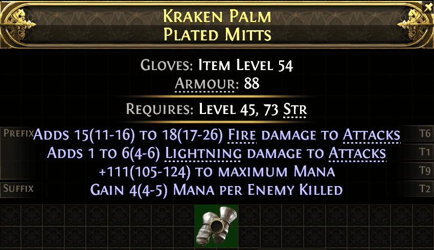 Kraken Palm Plated Mitts#91296