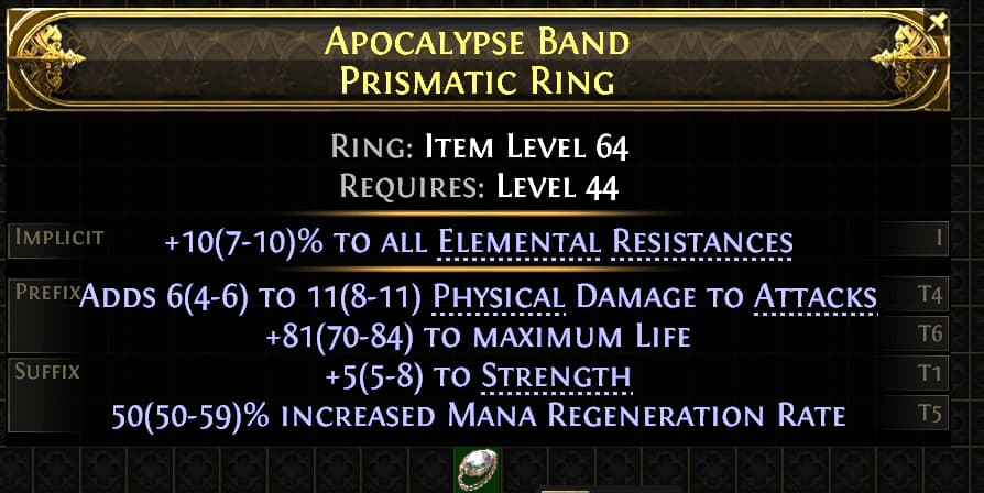 Apocalypse Band Prismatic Ring#659457