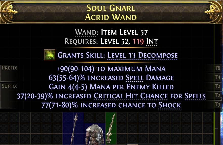 Soul Gnarl Acrid Wand#57521