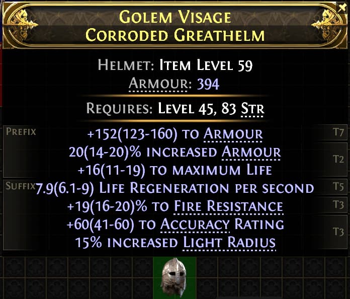 Golem Visage Corroded Greathelm#647066