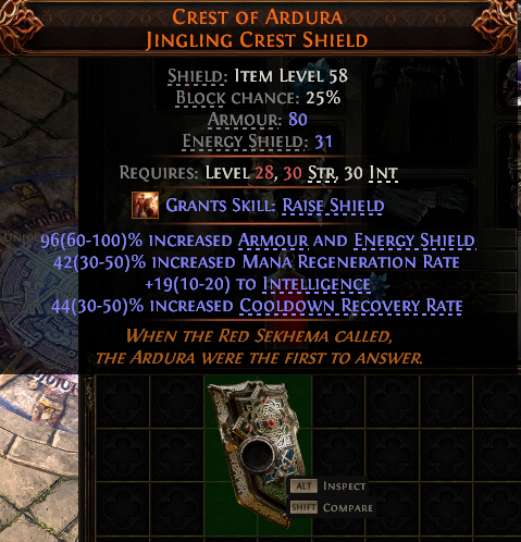 Crest Of Ardura Jingling Crest Shield#971768