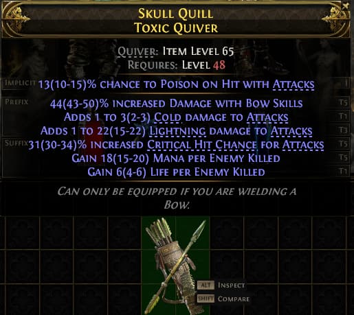 Skull Quill Toxic Quiver#651302