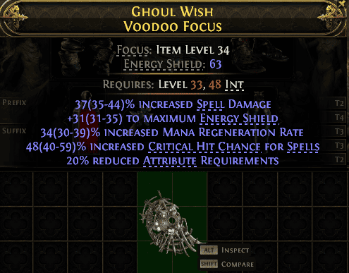 Ghoul Wish Voodoo Focus#858402