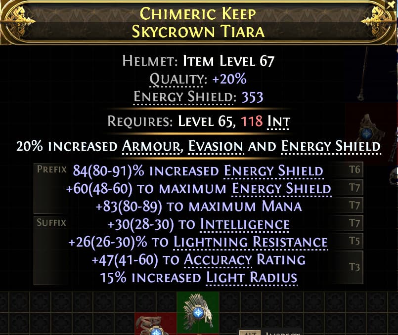 Chimeric Keep Skycrown Tiara#679313