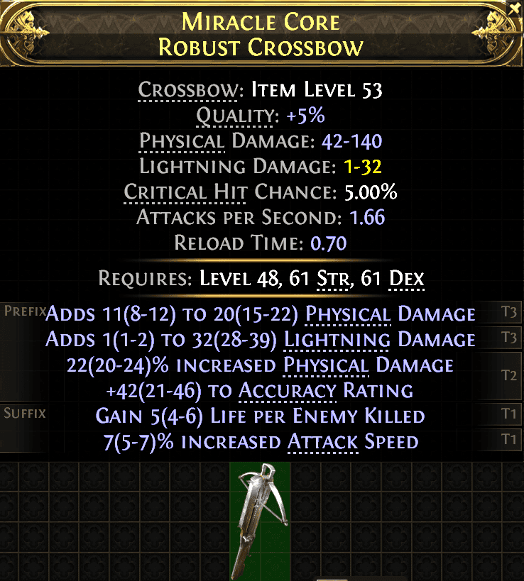 Miracle Core Robust Crossbow#567663