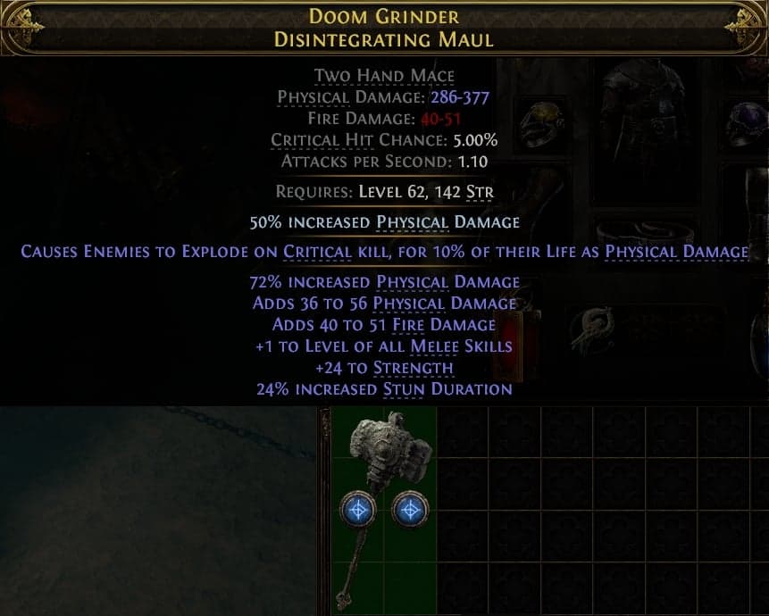 Doom Grinder Disintegrating Maul#182213