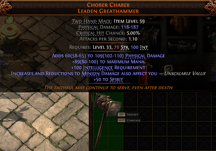 Chober Chaber Leaden Greathammer#456596