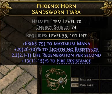 Phoenix Horn Sandsworn Tiara#200093