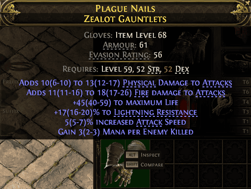 Plague Nails Zealot Gauntlets#470587