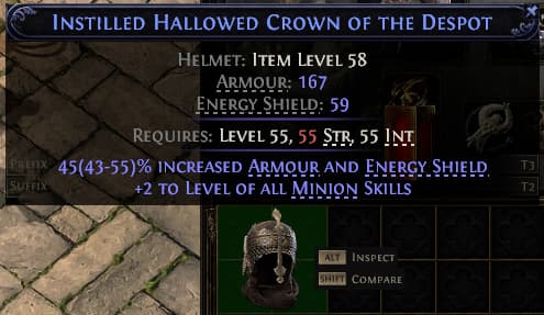 Instilled Hallowed Crown Of The Despot#298268