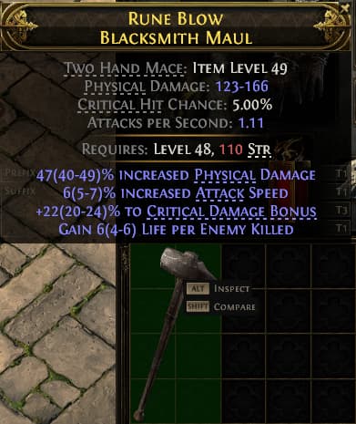 Rune Blow Blacksmith Maul#497120