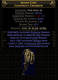 Agony Core Construct Crossbow#218986