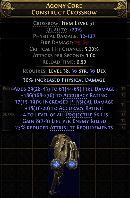 Agony Core Construct Crossbow#62656