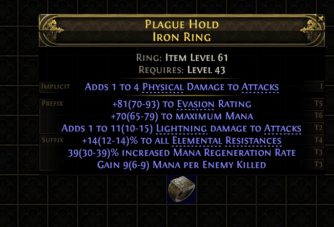 Plague Hold Iron Ring#170375