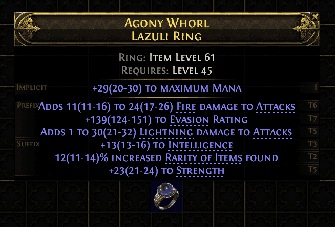 Agony Whorl Lazuli Ring#866825