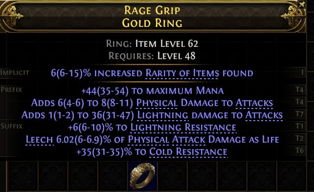 Rage Grip Gold Ring#461503