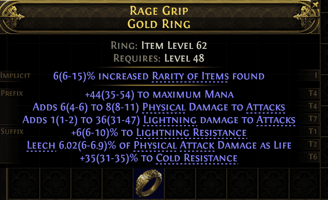 Rage Grip Gold Ring#461503