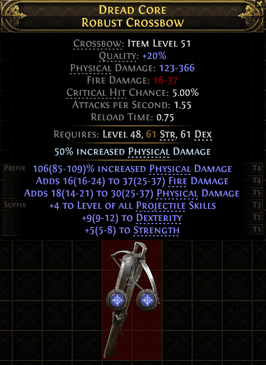 Dread Core Robust Crossbow#690030