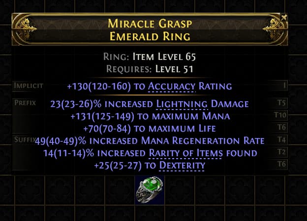 Miracle Grasp Emerald Ring#586060