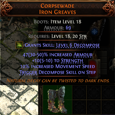 Corpsewade Iron Greaves#189348