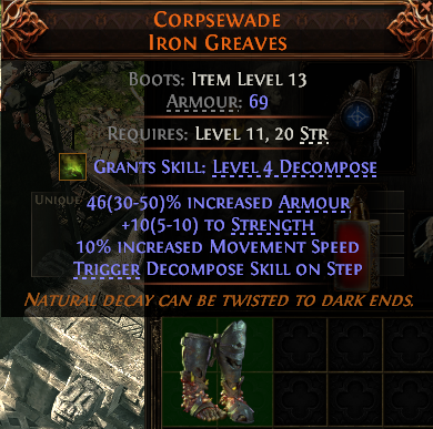 Corpsewade Iron Greaves#392920