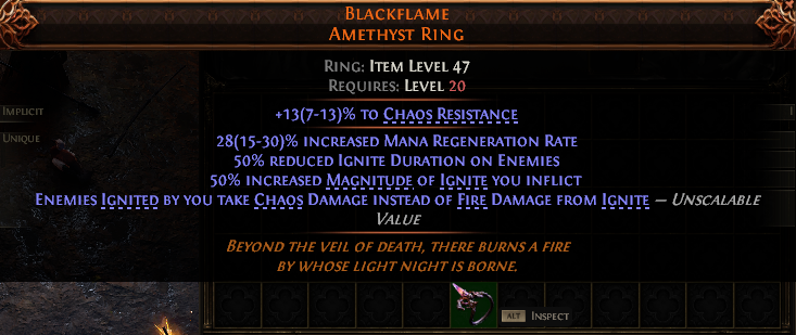 Blackflame Amethyst Ring#276150