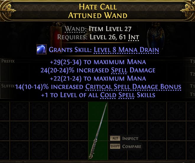 Hate Call Attuned Wand#347253