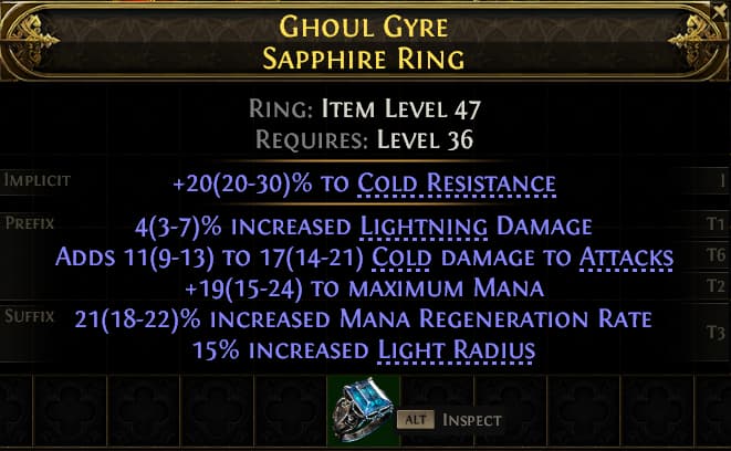 Ghoul Gyre Sapphire Ring#221894