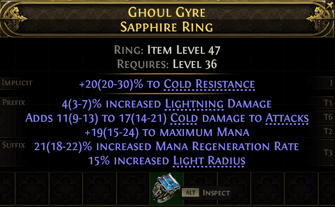 Ghoul Gyre Sapphire Ring#221894