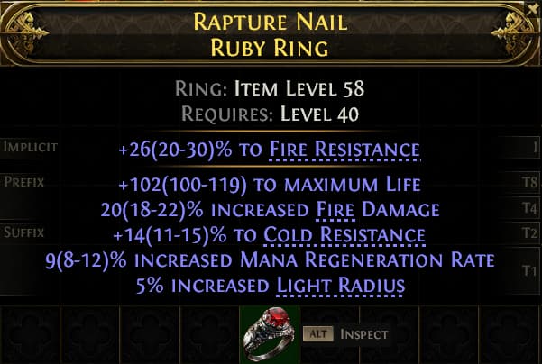Rapture Nail Ruby Ring#531295