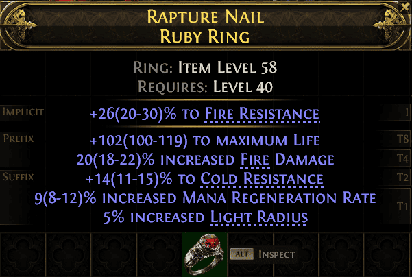 Rapture Nail Ruby Ring#531295