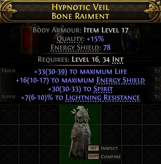 Hypnotic Veil Bone Raiment#369386