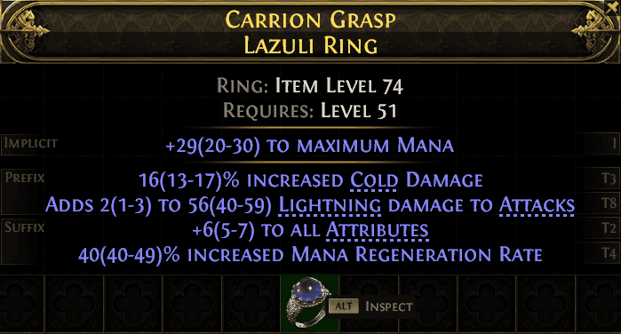 Carrion Grasp Lazuli Ring#476475