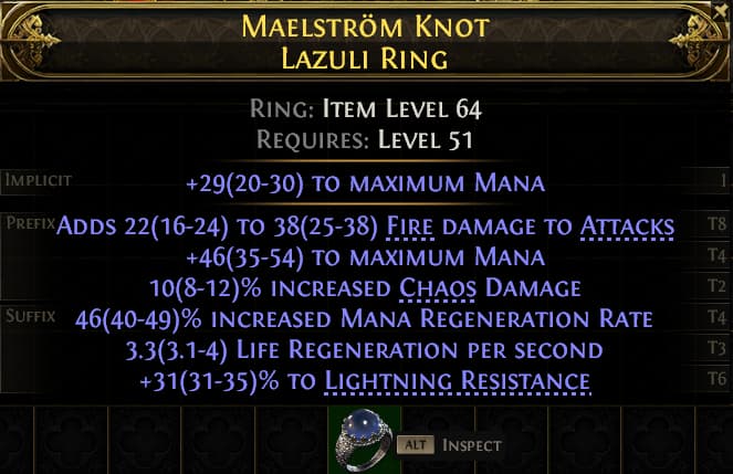 Maelstrom Knot Lazuli Ring#424087