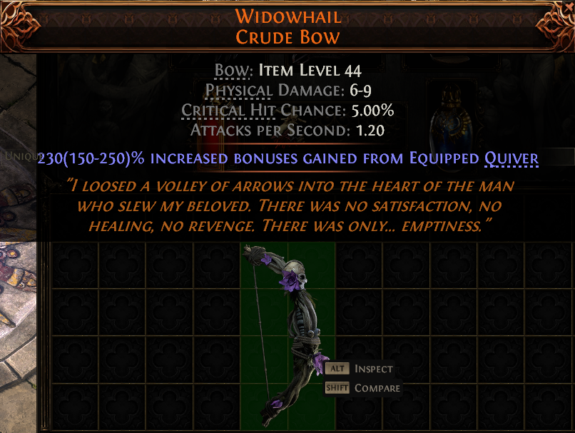 Widowhail Crude Bow#186678