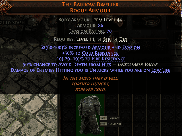 The Barrow Dweller Rogue Armour#228566