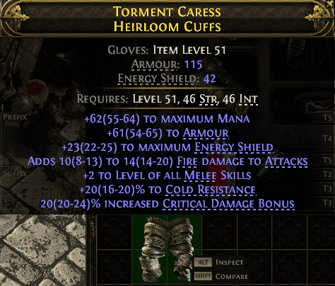 Torment Caress Heirloom Cuffs#877044