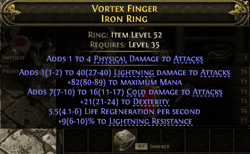 Vortex Finger Iron Ring#544872