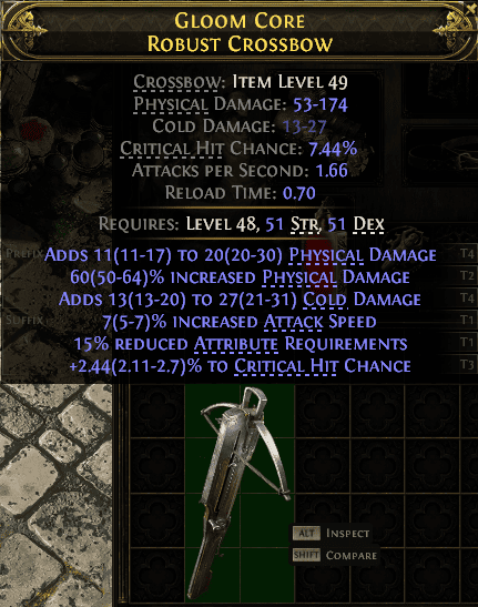 Gloom Core Robust Crossbow#614846