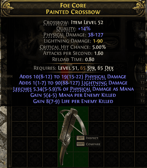 Foe Core Painted Crossbow#622487