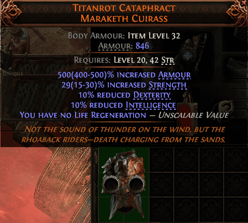 Titanrot Cataphract Maraketh Cuirass#888161